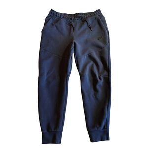 Men's Nike Tech‎ Fleece Sweatpants Joggers, Zip Pocket, Blue, Size L